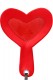 Soepele paddle - Rood hart - Fetish Fantasy
