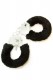 Menottes de poignets fourrure noire