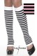 Jambi�res Leg Avenue � rayures rose et noir