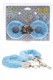 Menottes de poignets recouvertes de fourrure bleue