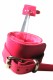 Liens en Cuir Rose Intense avec Barre d'�cartement