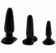 Kistje 3 Zwarte Butt Plugs
